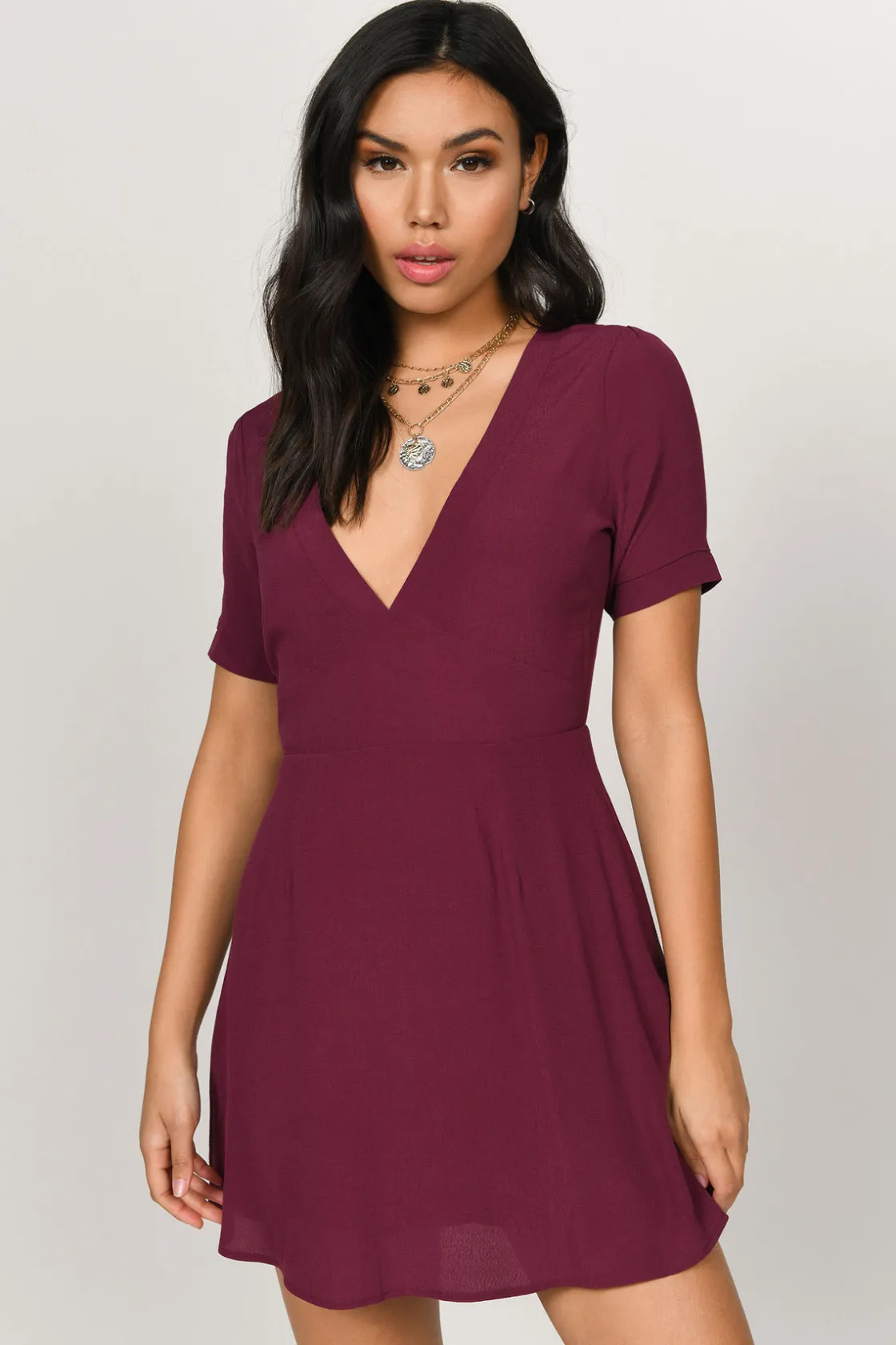 Tobi Kristi Mesh A-line Mini Dress -