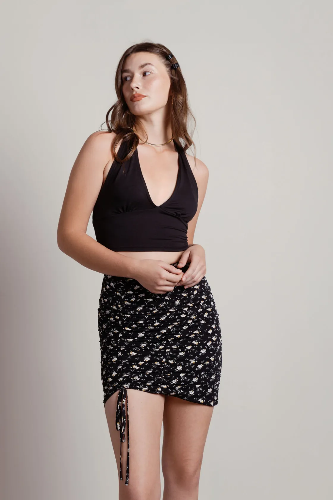 Tobi Kyle Crop Top - Black