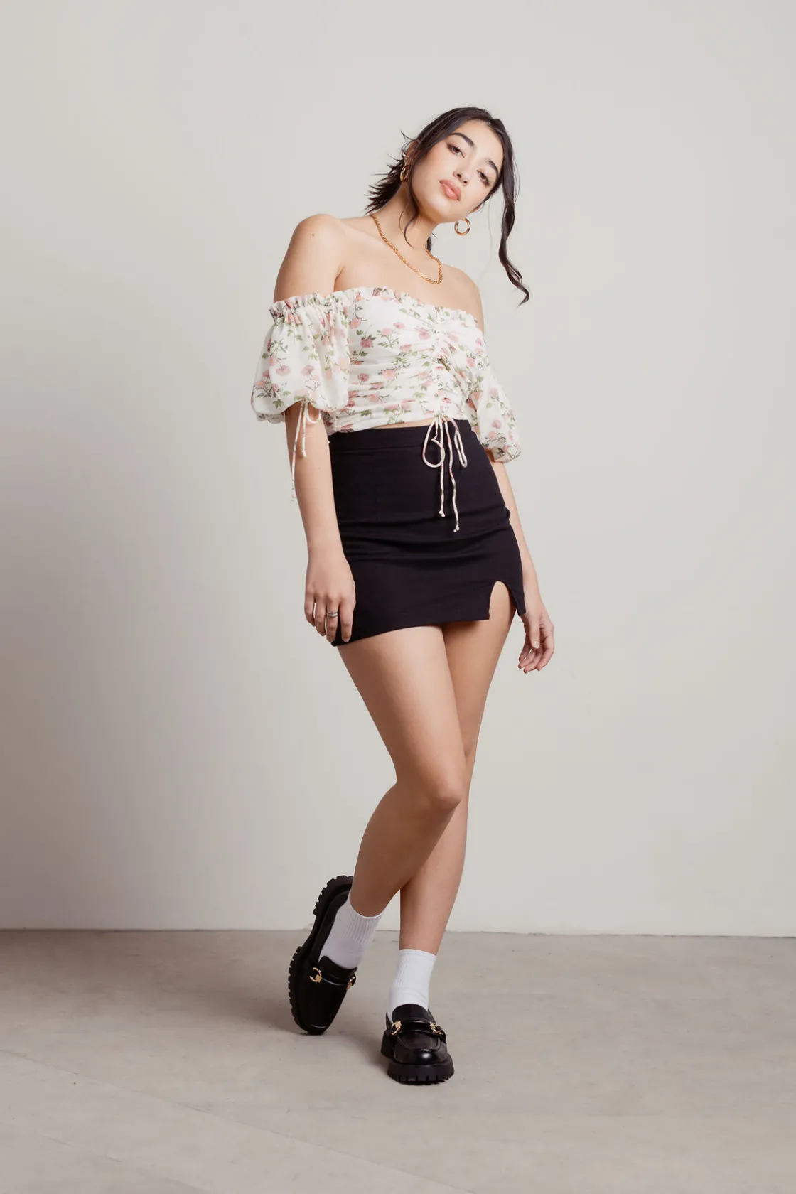 Tobi Lackadaisical Day Crop Top -