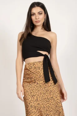 Tobi Ladies Night Crop Top - Light Blue