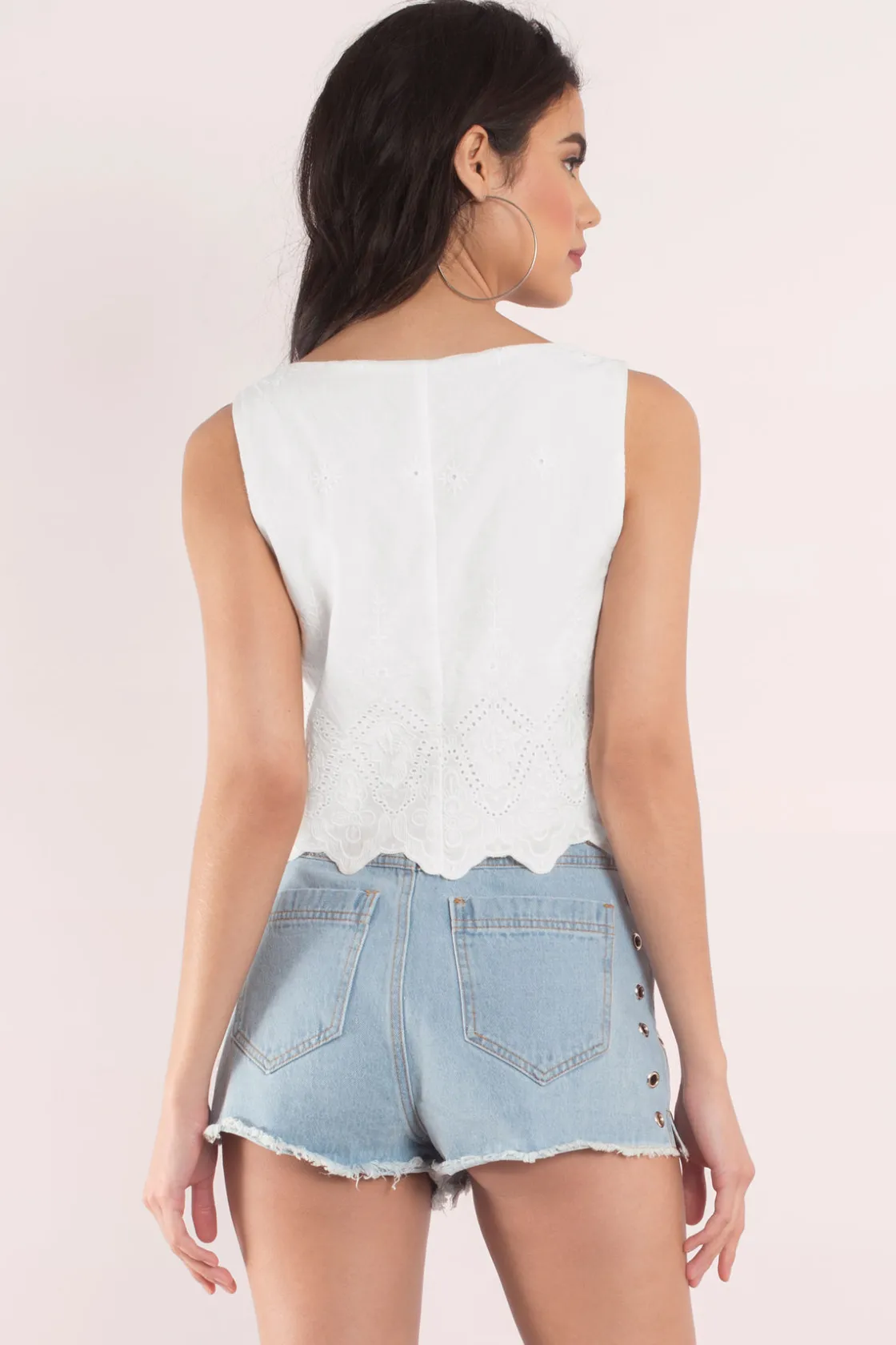 Tobi Larrisa Crop Top - White