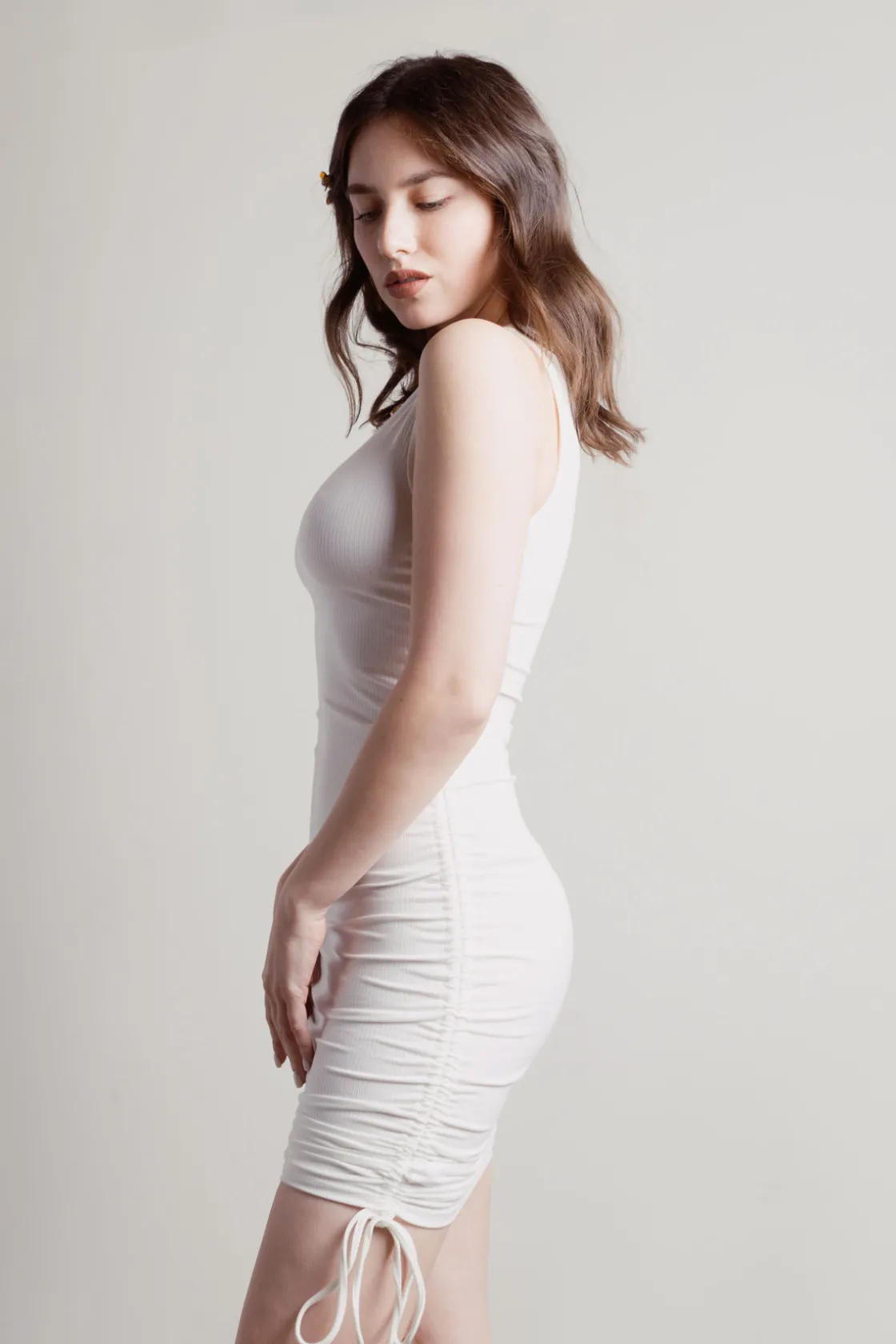 Tobi Larson Ruched Bodycon Mini Dress -