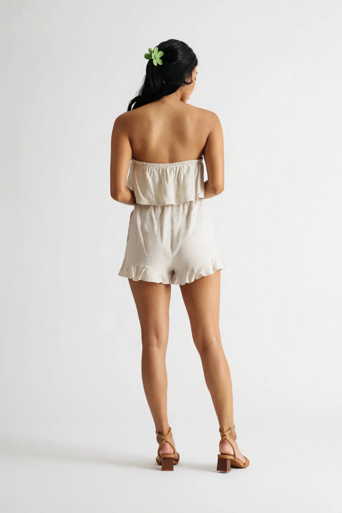 Tobi Lauren Strapless Romper - Lavender
