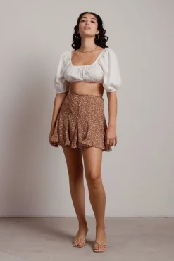 Tobi Leave Town Crop Top - White