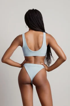 Tobi Left On Read High Waist Bikini Set - Sage