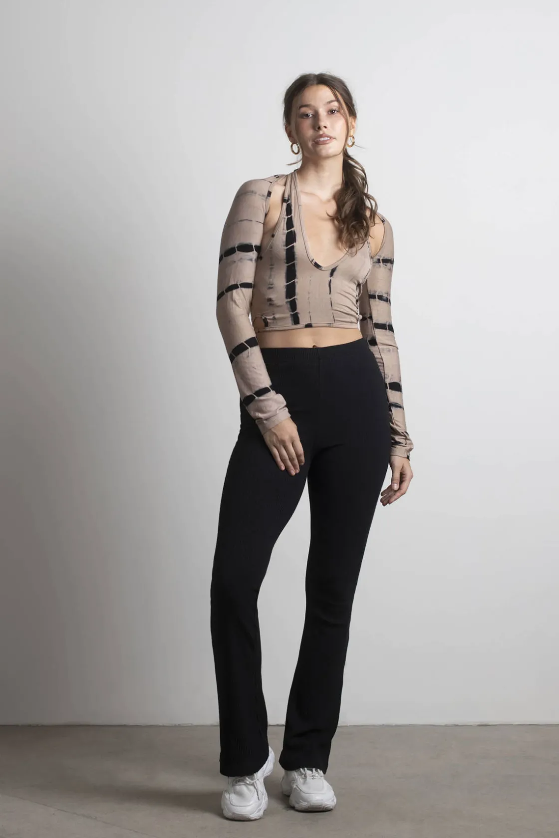 Tobi Legendary Tie Dye Halter Top With Shrug Set -