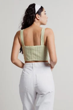 Tobi Lemon Lime Crop Top -