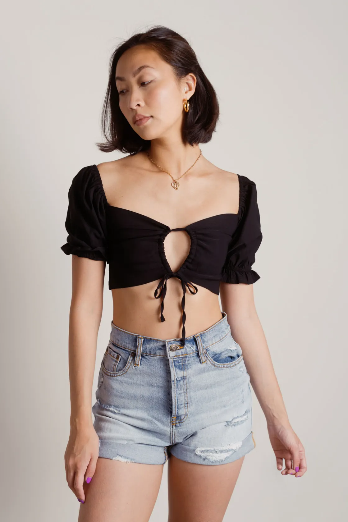Tobi Leyla Crop Top - Off White