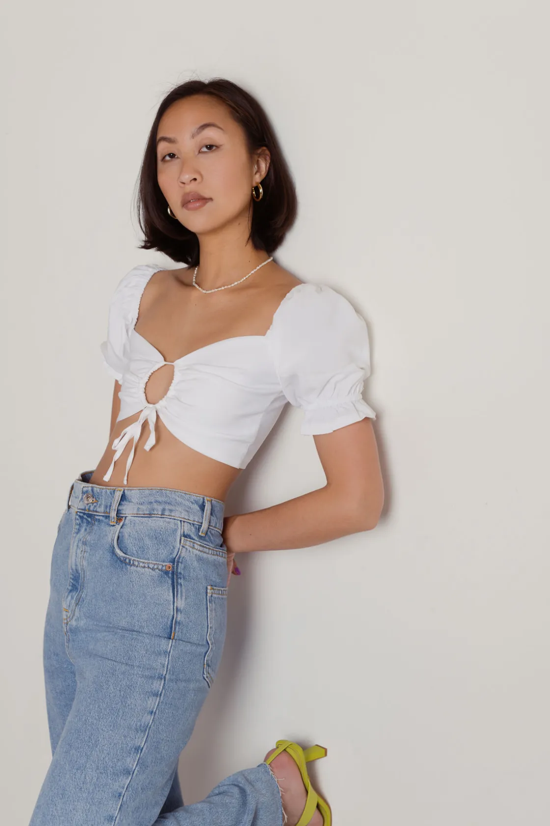 Tobi Leyla Crop Top - Off White