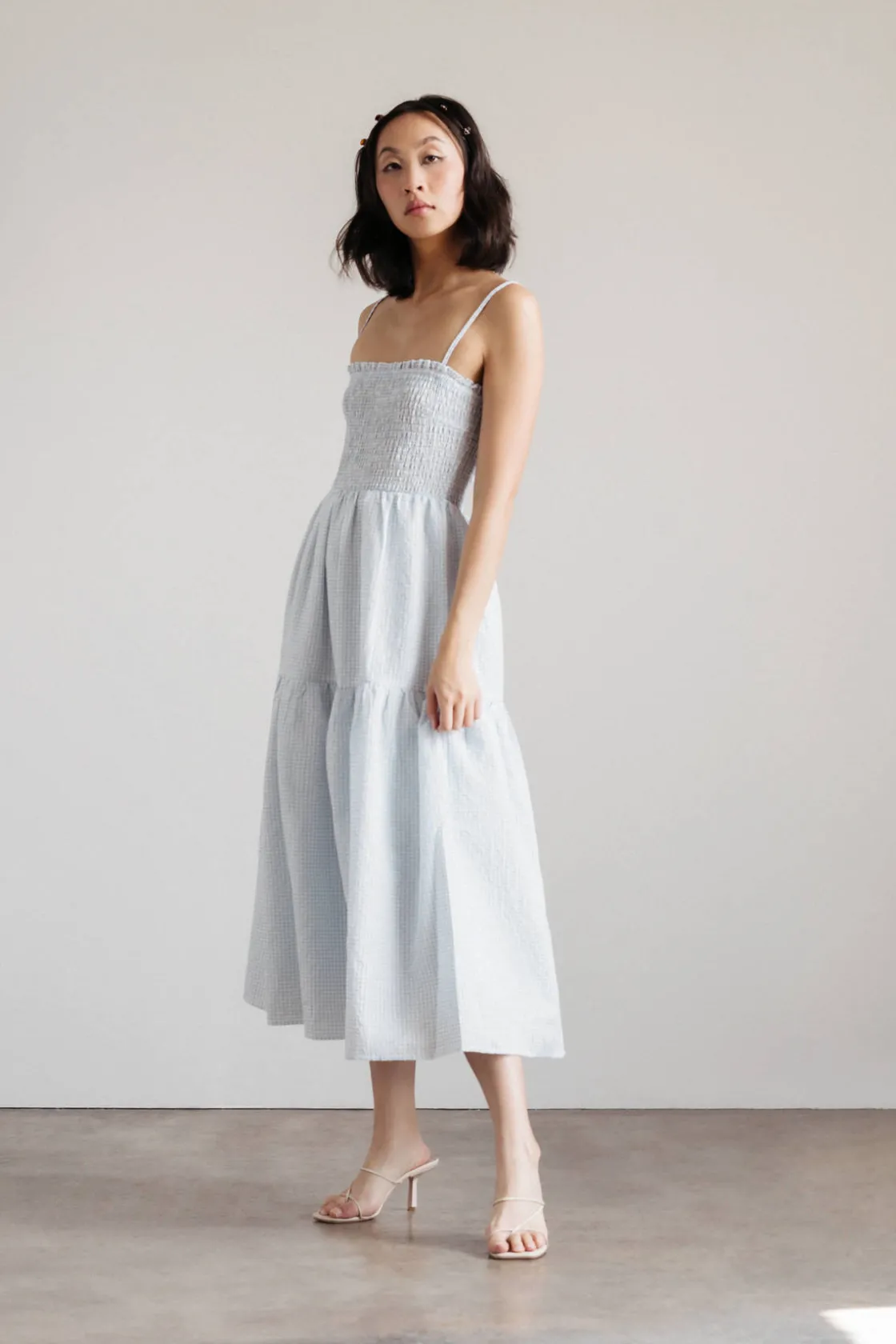 Tobi Leyla Smocked Tiered Mini Dress -