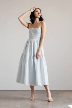 Tobi Leyla Smocked Tiered Mini Dress -