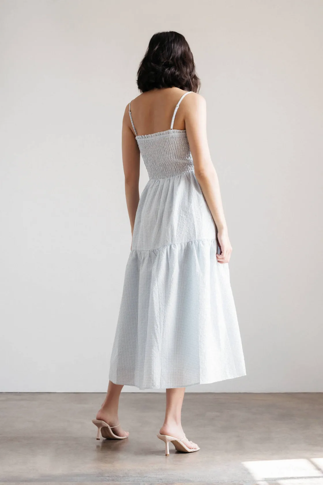 Tobi Leyla Smocked Tiered Mini Dress -