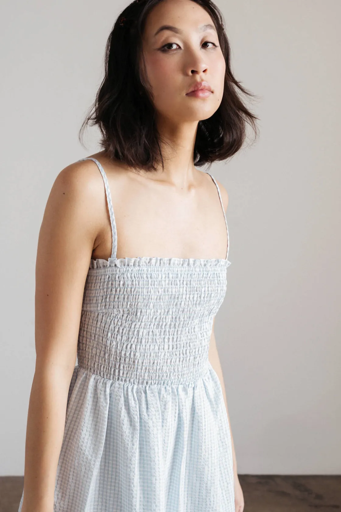 Tobi Leyla Smocked Tiered Mini Dress -