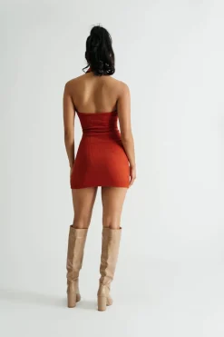 Tobi Lia Collared Bodycon Mini Dress -