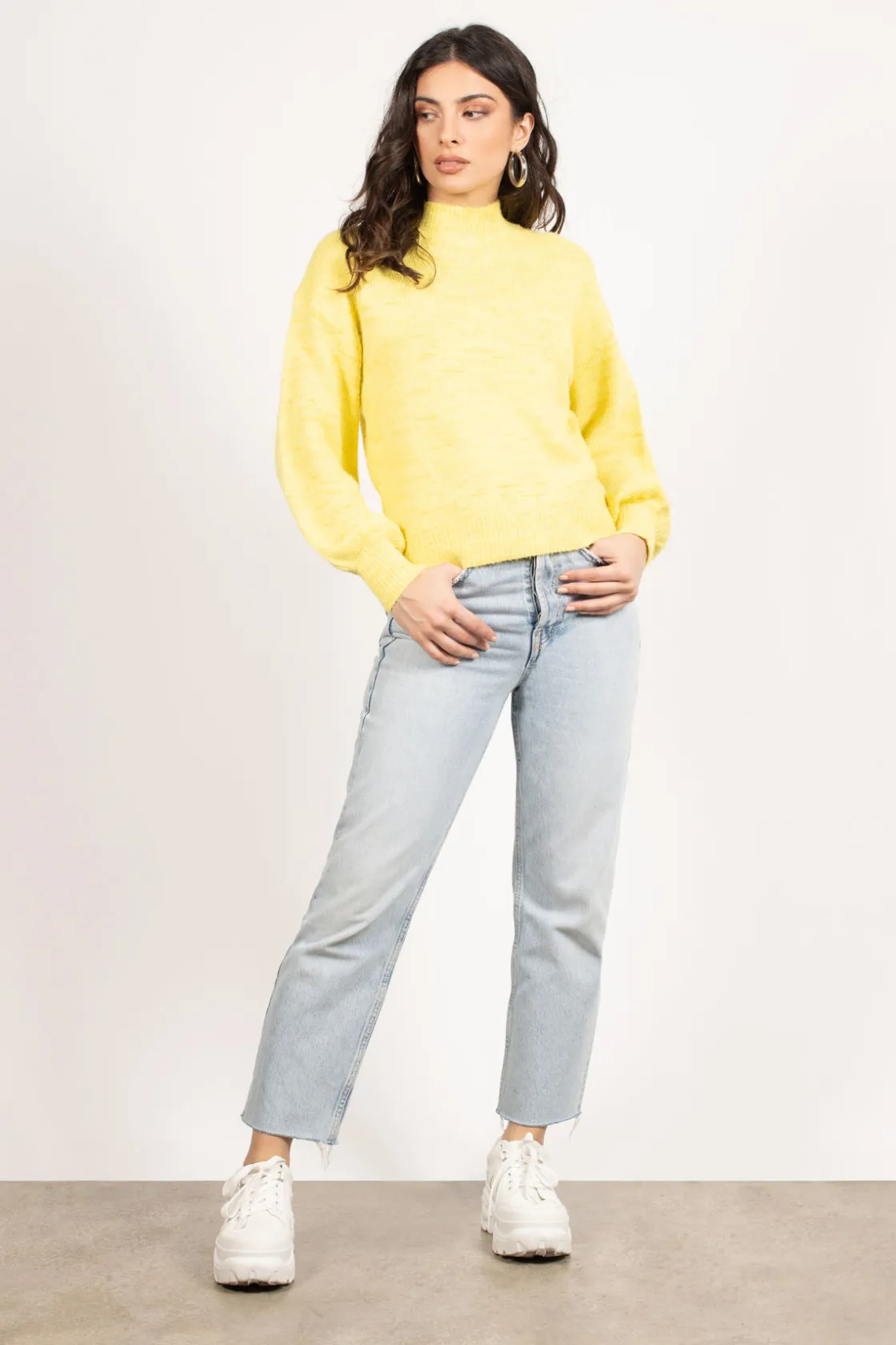 Tobi Like A Babe Mock Neck Sweater -