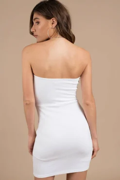 Tobi Limits Strapless Slit Mini Dress -