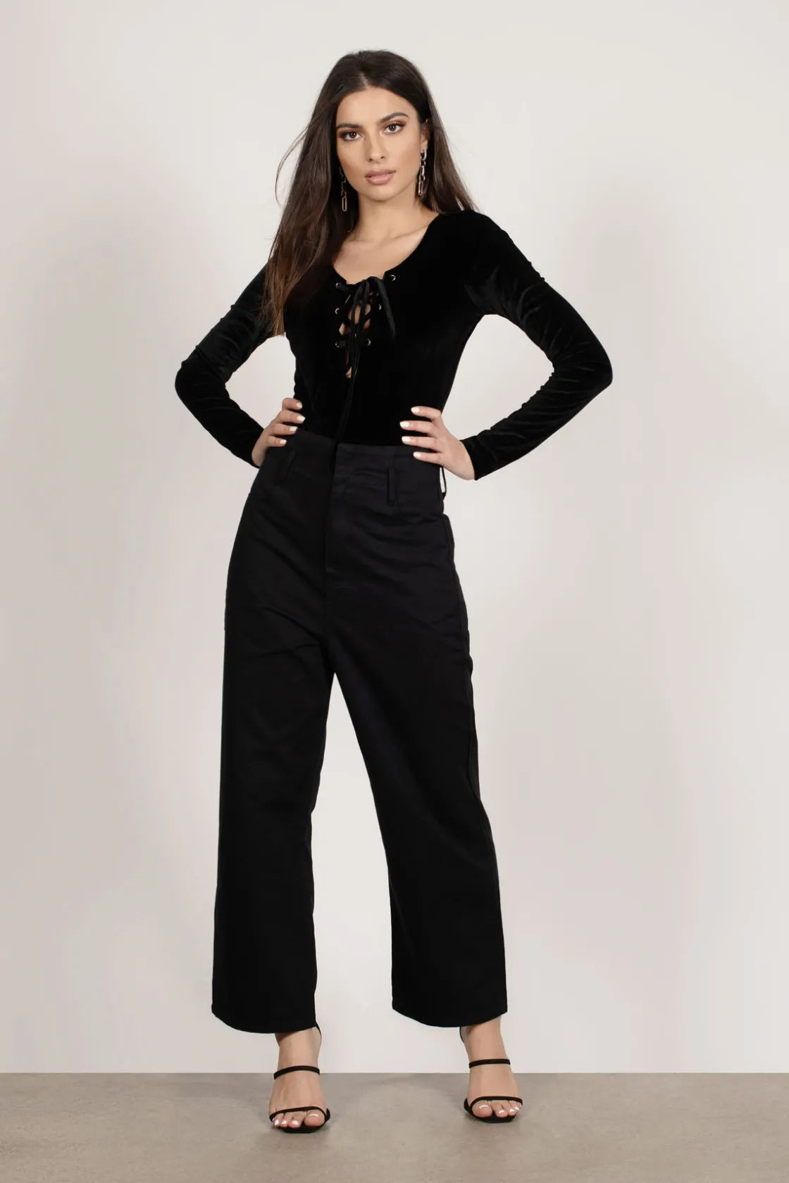 Tobi Lisbeth Lace Up Bodysuit -