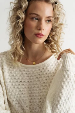 Tobi Little Secret Textured Sweater - Light Blue