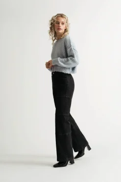 Tobi Little Secret Textured Sweater - Light Blue