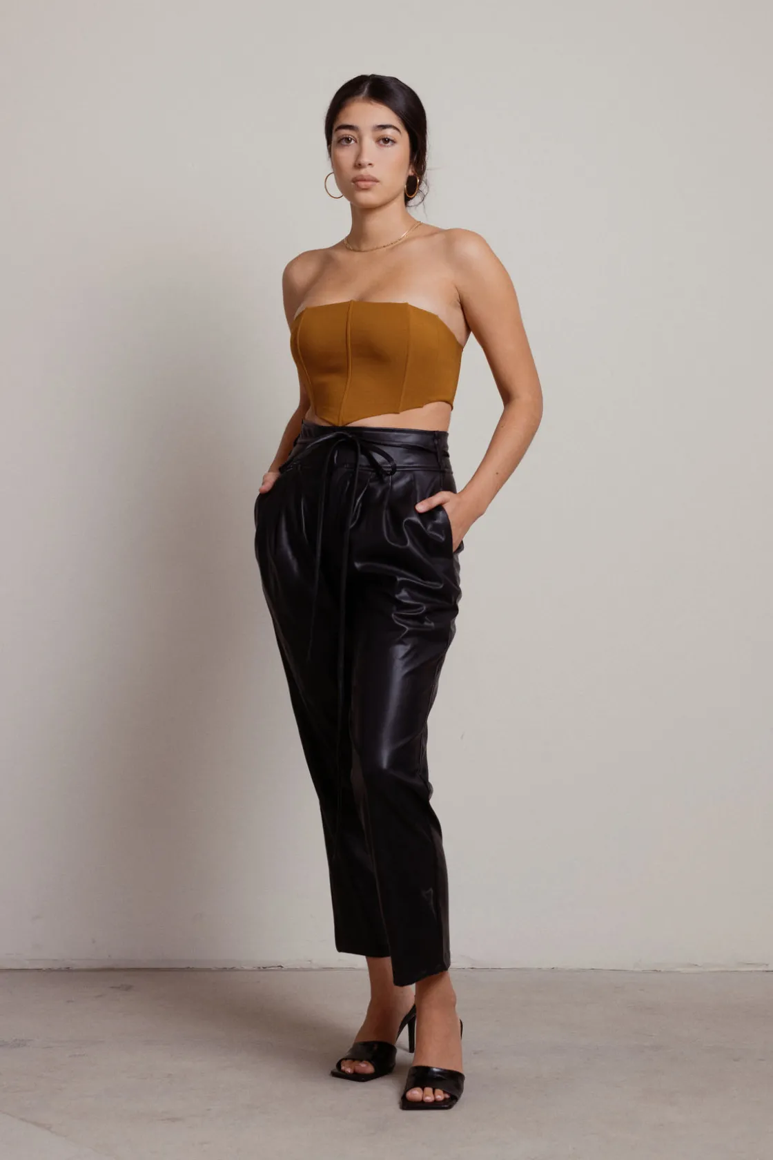 Tobi Lizzo Faux Leather Pants -