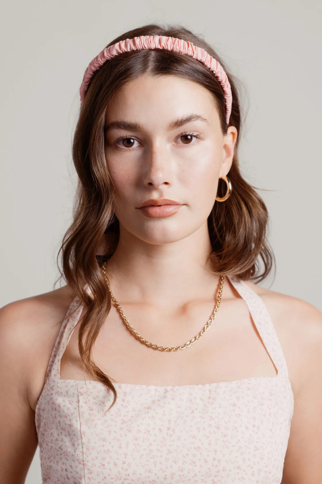 Tobi Lollipop Ruched Headband - Blue