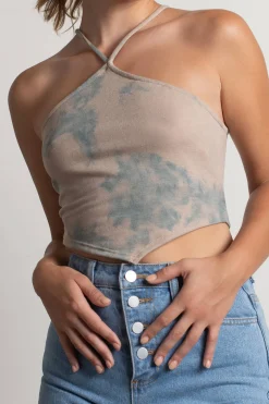 Tobi Look Over Here Crop Top - Rainbow
