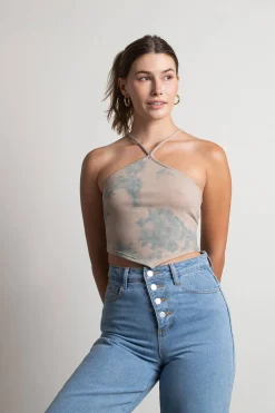 Tobi Look Over Here Crop Top - Rainbow