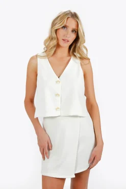 Tobi Lorelei Button Up A-line Mini Dress -