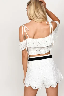 Tobi Lorie Crop Top - White