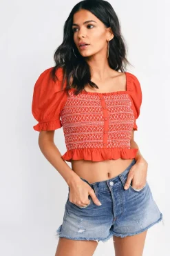Tobi Lost + Wander Bloody Mary Crop Top -