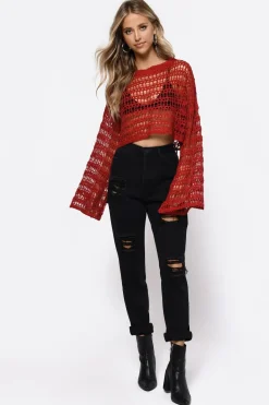 Tobi Lost Love Crochet Sweater -