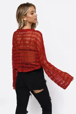 Tobi Lost Love Crochet Sweater -