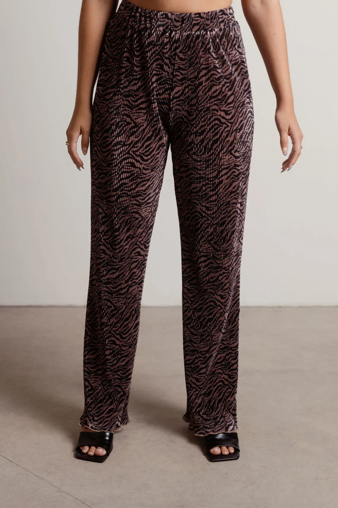 Tobi Love You Zebra Print Pants -