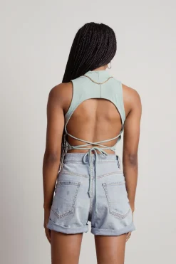 Tobi Lunachi Crop Top - Sage