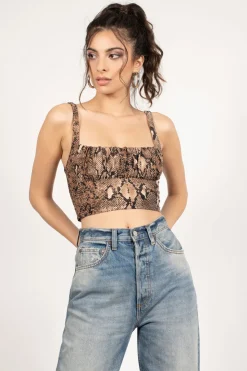 Tobi Lunar Crop Top - Snake