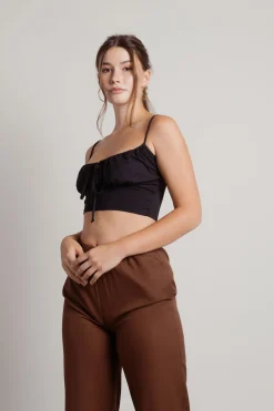 Tobi Lunya Crop Top - Kiwi Green