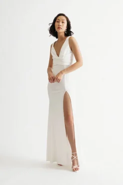 Tobi Lupita Sleeveless Bodycon Slit Maxi Dress