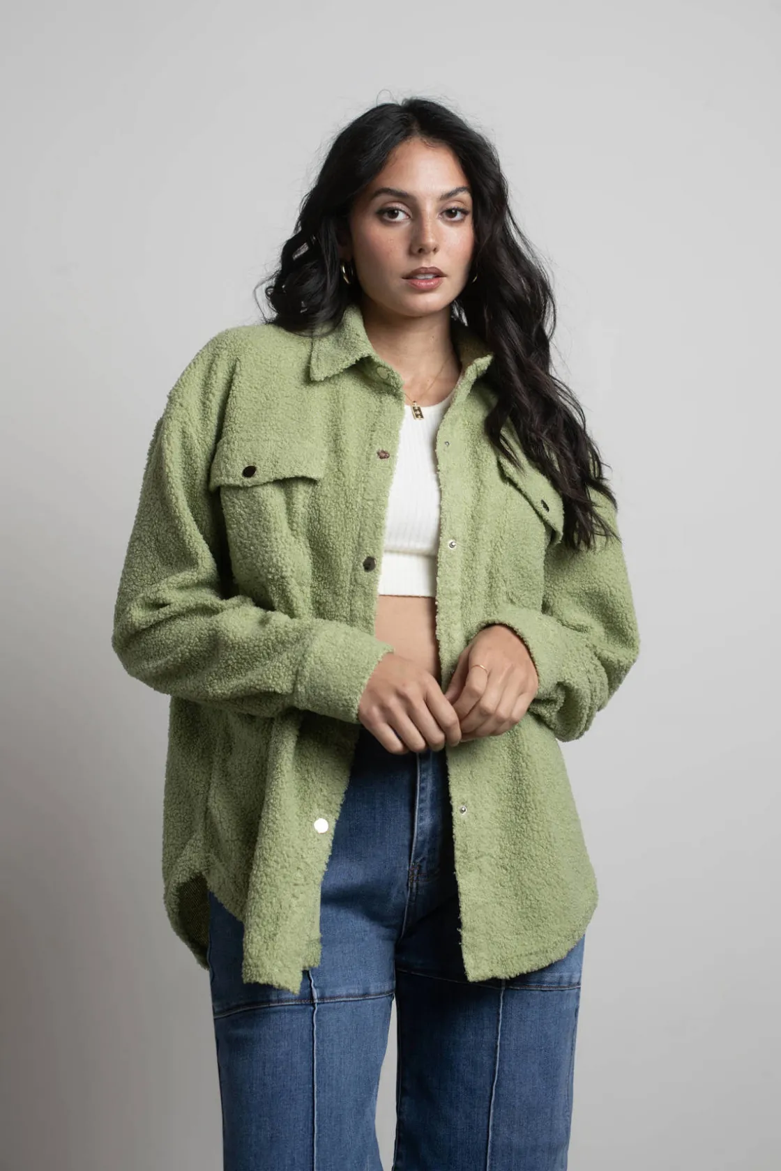 Tobi Lynette Button Up Shacket -