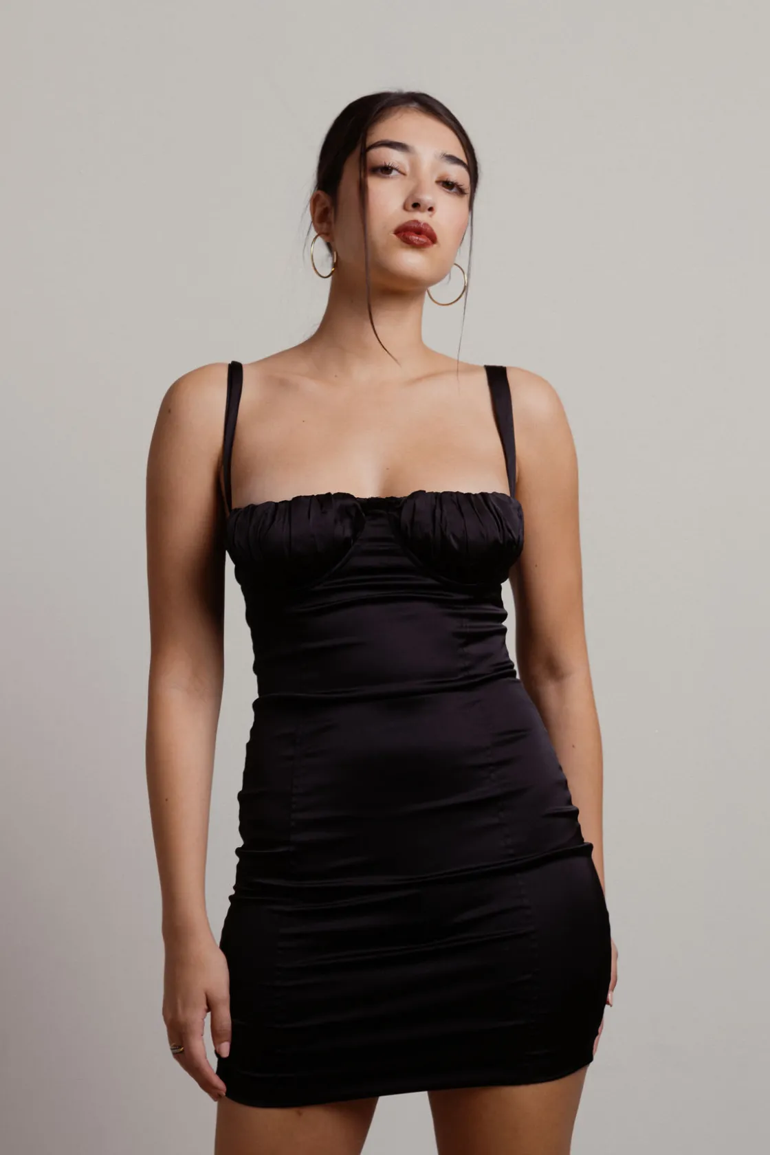 Tobi Magic Hour Bustier Bodycon Mini Dress - Rose Gold