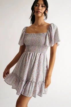 Tobi Make It Better Floral Skater Mini Dress -