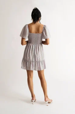 Tobi Make It Better Floral Skater Mini Dress -