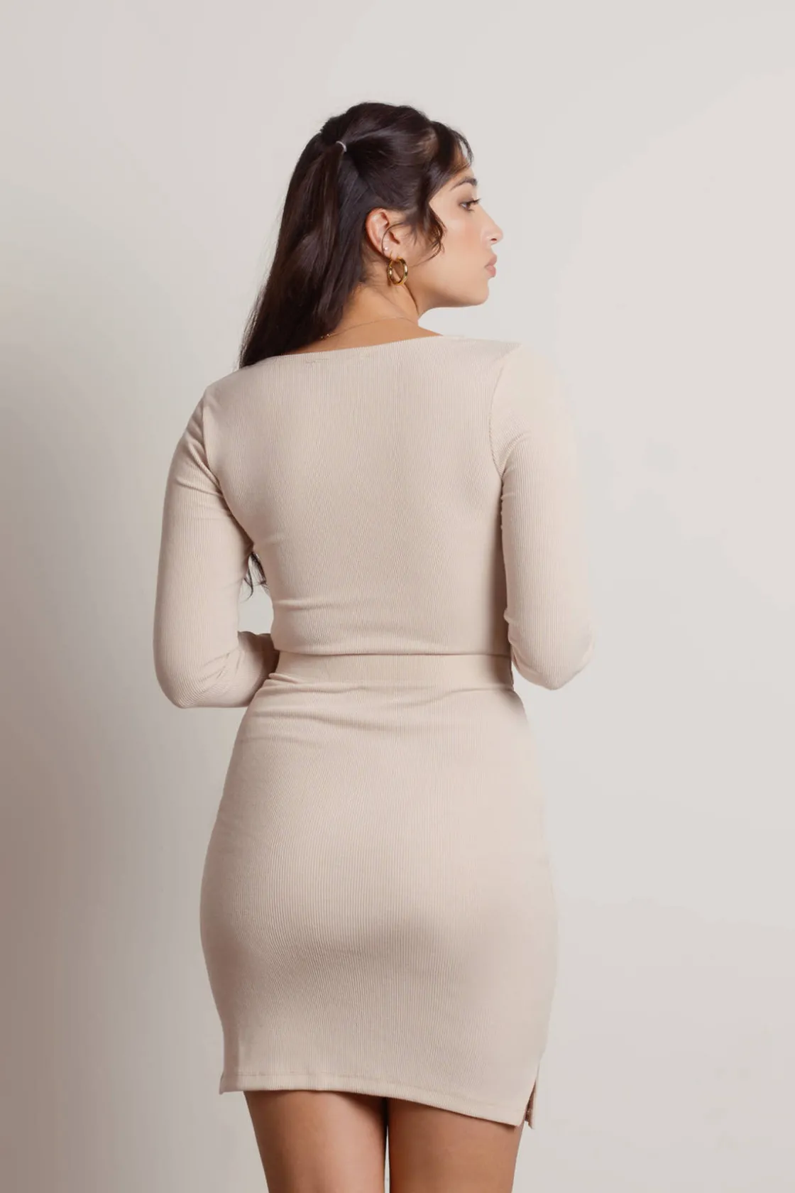 Tobi Make It Better Twist Cutout Bodycon Mini Dress