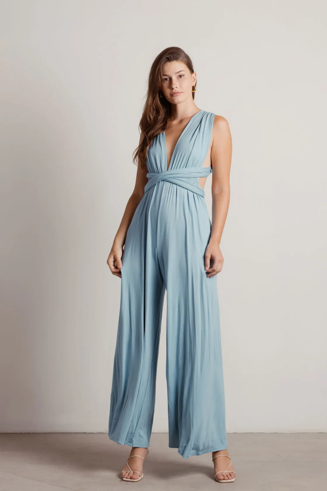 Tobi Make It Up Convertible Tie Jumpsuit -