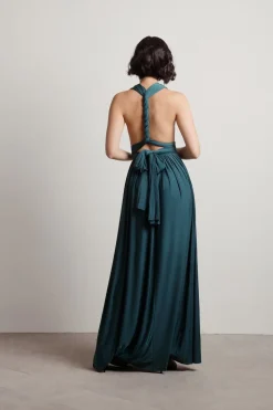 Tobi Make Magic Twist Tie Multiway Maxi Dress - Blue