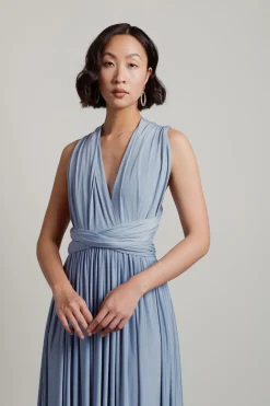 Tobi Make Magic Twist Tie Multiway Maxi Dress - Blue