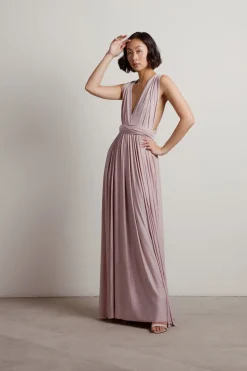 Tobi Make Magic Twist Tie Multiway Maxi Dress - Blue