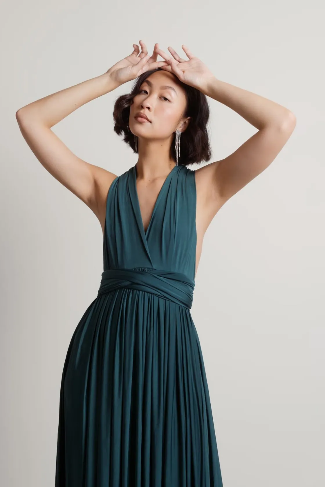 Tobi Make Magic Twist Tie Multiway Maxi Dress - Blue
