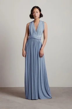 Tobi Make Magic Twist Tie Multiway Maxi Dress - Blue