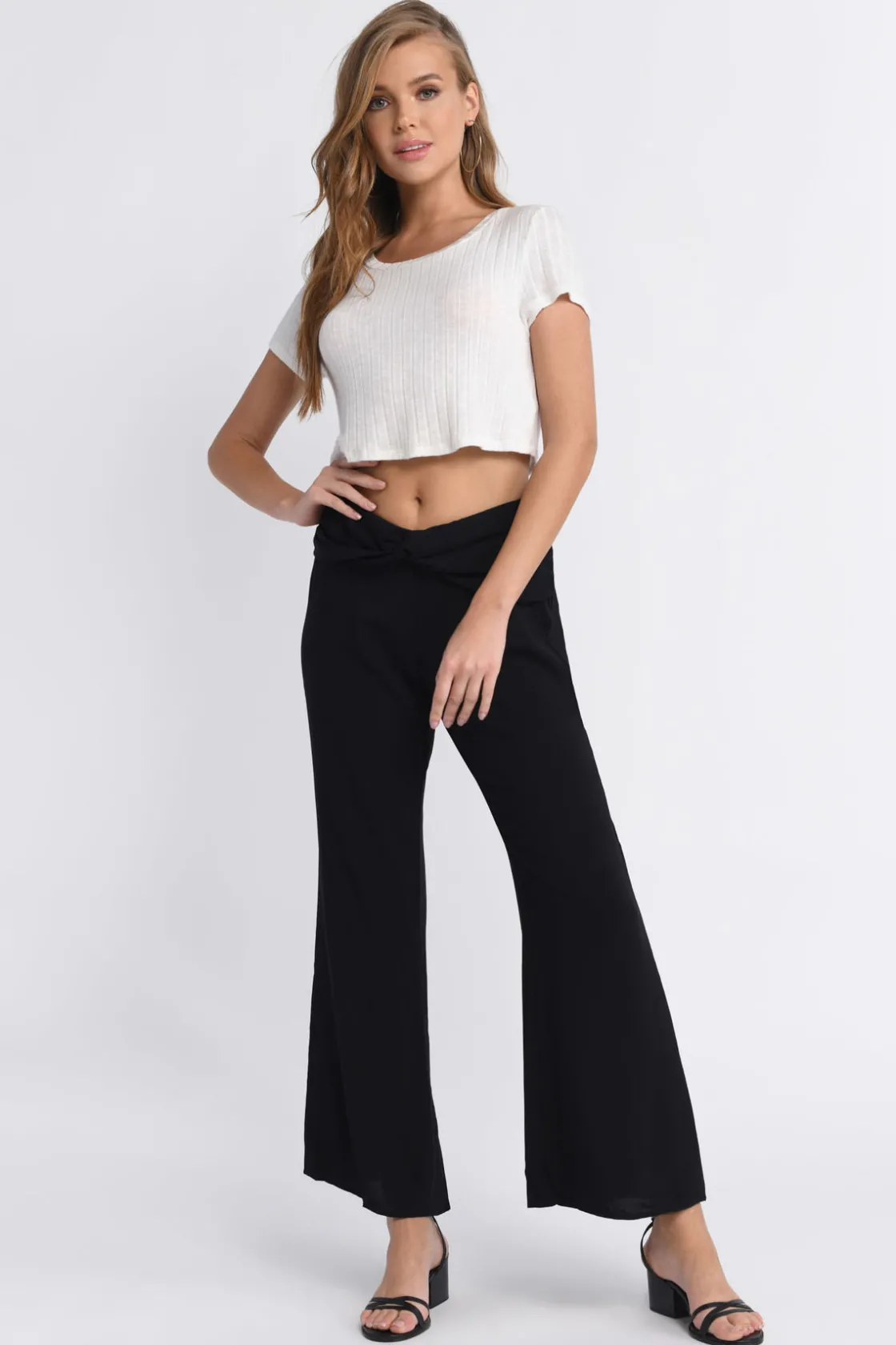 Tobi Make Me Dance Flared Pants - Navy