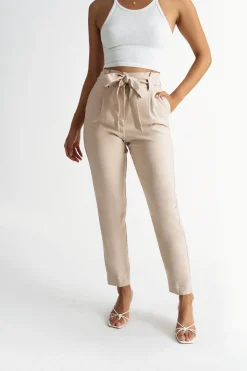 Tobi Make My Way Black Paperbag Pants